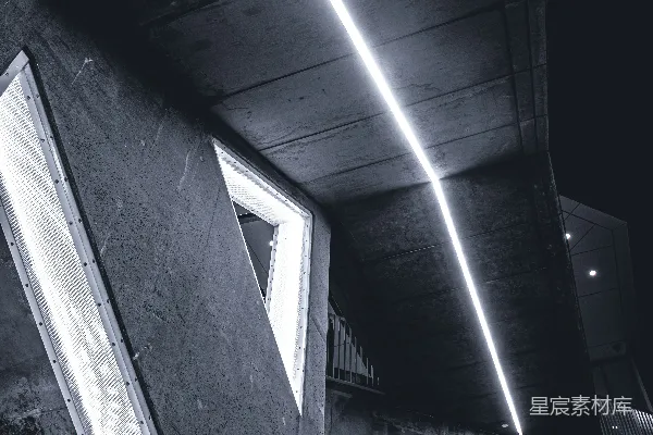 高清摄影 灰度照片的隧道