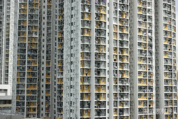 高清摄影 黑白相间的混凝土建筑