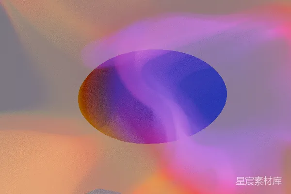 一个模糊的蓝色和粉色物体的图像