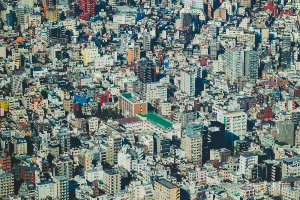 高清摄影 白天的城市建筑俯瞰图
