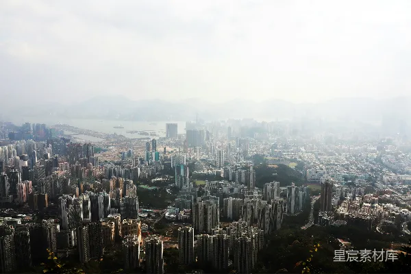 高清摄影 白天的城市建筑俯瞰图