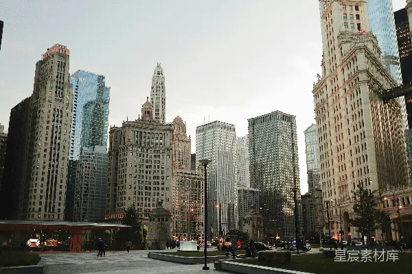 高清摄影 一座城市的全景，高楼林立。