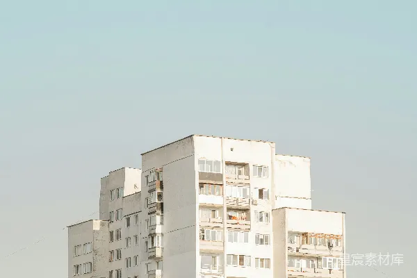 高清摄影 白天的白色混凝土建筑