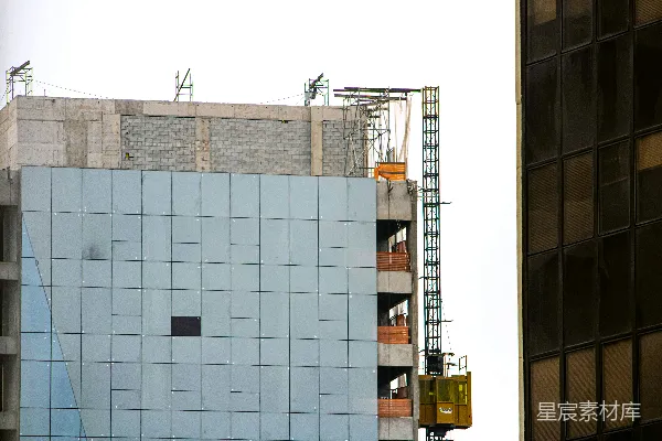 高清摄影 一座正在建设中的建筑