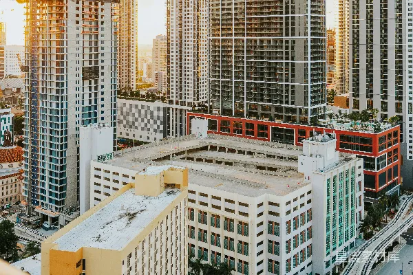 高清摄影 一座城市中的高楼大厦景色