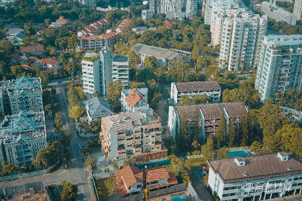 高清摄影 白天的城市景观