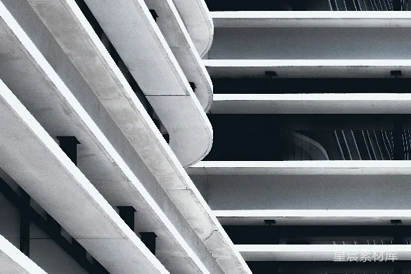高清摄影 白色大楼