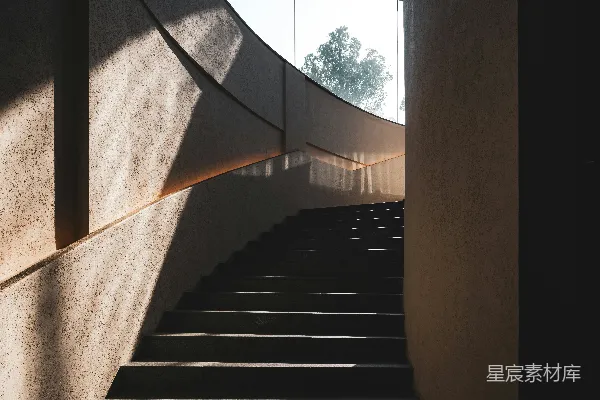 高清摄影 通往建筑物的一组楼梯