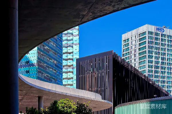 高清摄影 灰色高层建筑