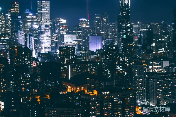 夜幕下的太空针