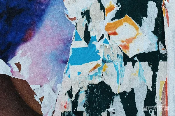 高清摄影 黑白红抽象画