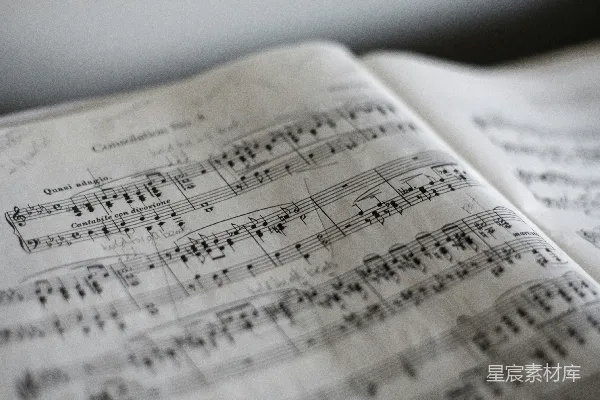 高清摄影 倾斜拍摄的音乐符号照片