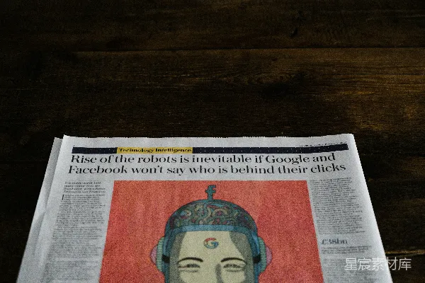 高清摄影 一份报纸，上面有位女士的照片。