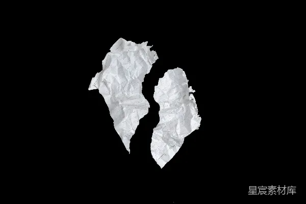 高清摄影 一张被撕成两半的纸