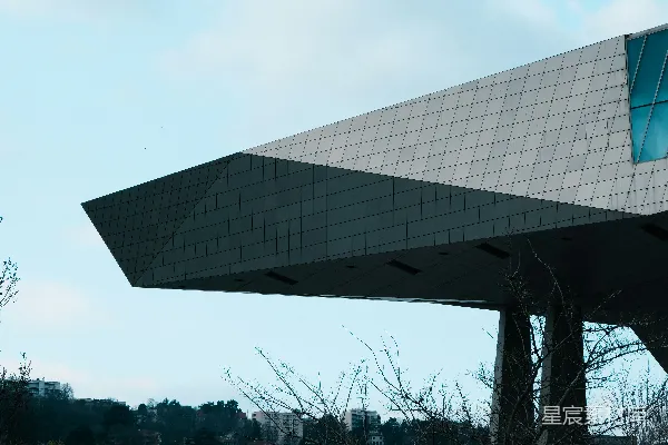 一栋矗立在天空背景中的高大建筑