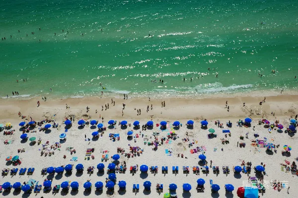 从空中拍摄的海景照片