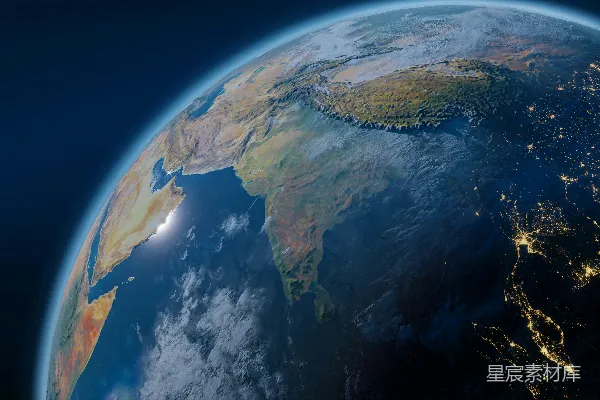 高清摄影 从太空看地球的景象