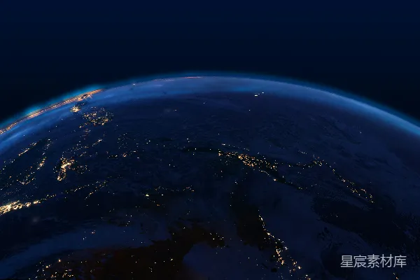 高清摄影 从太空中看到的地球视角