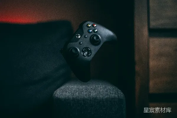 高清摄影 黑色Xbox One游戏手柄