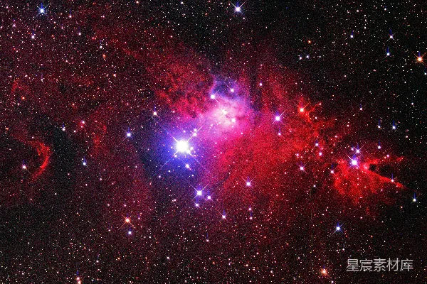 高清摄影 紫色和黑色的星系，带有星星