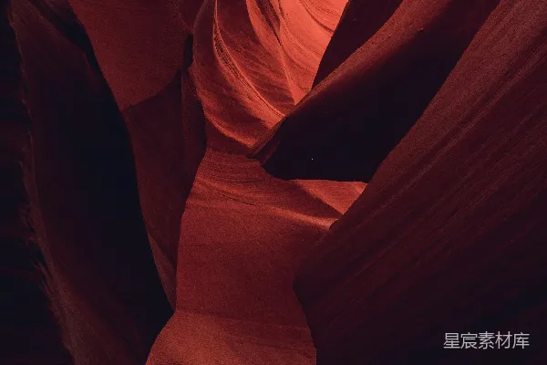 高清摄影 下羚羊峡谷发出橙色光芒