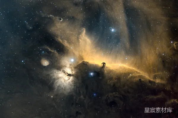 高清摄影 天空中的一幅星团图像