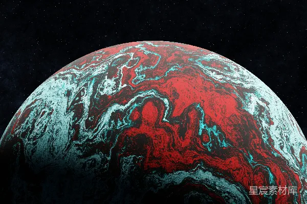 高清摄影 色彩斑斓的旋转星球球体