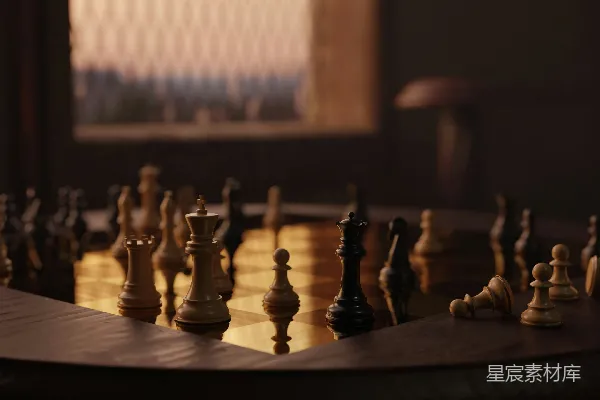 高清摄影 一个上面放了很多棋子的棋盘