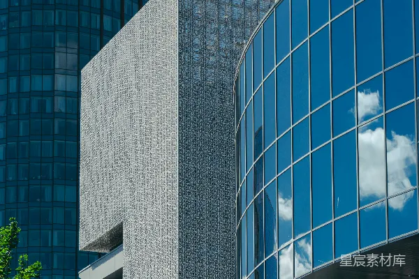 几座高大建筑物