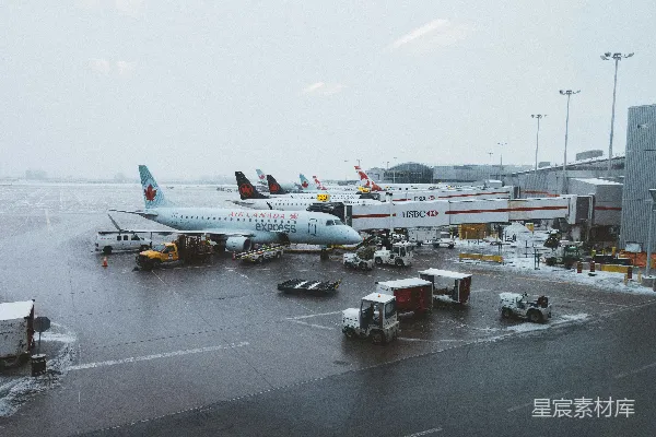 高清摄影 白底航空公司灰色混凝土地面