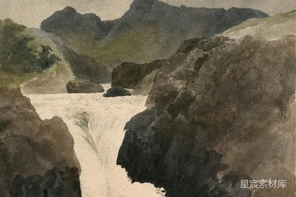 高清摄影 河景画