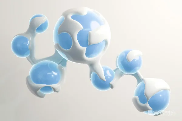 高清摄影 抽象3D设计特征光滑、圆润的形状。