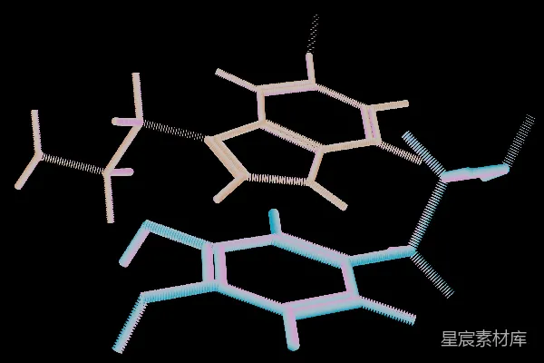 高清摄影 在黑色背景上的一组三个不同结构的物体。