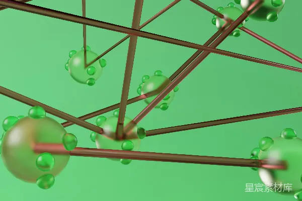 高清摄影 一群绿色的球