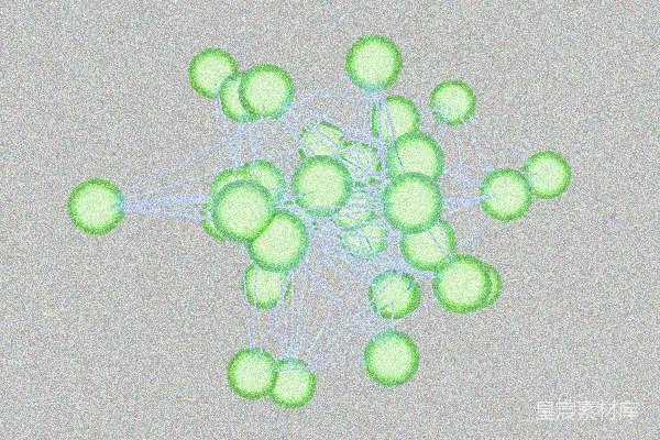 高清摄影 一个由计算机生成的雪花图像