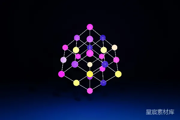 高清摄影 一个在黑色背景上的多色物体