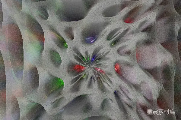 高清摄影 一幅由不同颜色组成的图案的特写。