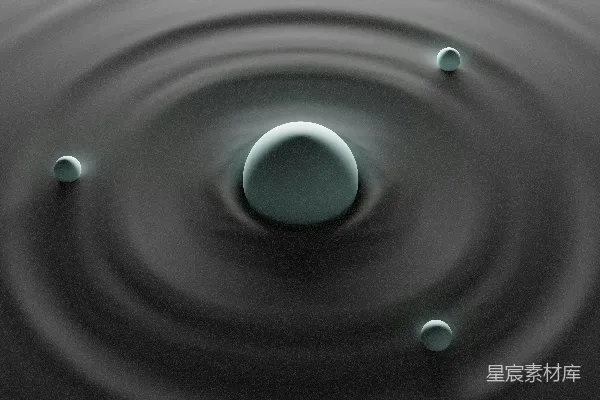 黑白照片中的一滴水珠