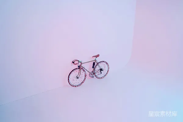 高清摄影 粉红色的公路自行车