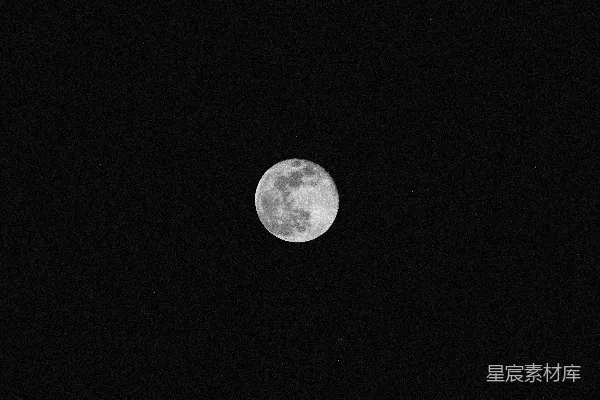 高清摄影 天空中的月亮