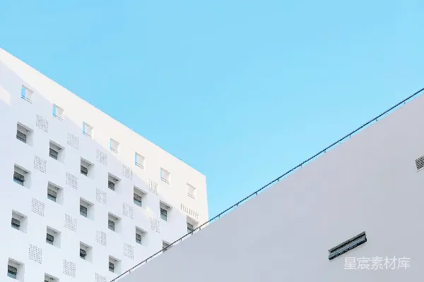 高清摄影 白色混凝土建筑