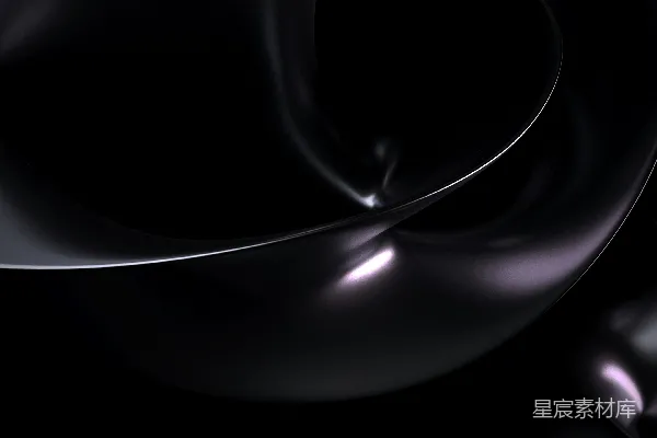 高清摄影 一个黑色背景中间有一个白色的漩涡。