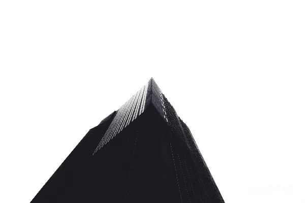 高清摄影 黑白相间的高层建筑