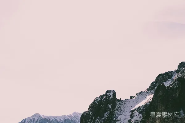 高清摄影 白雪覆盖的山的照片