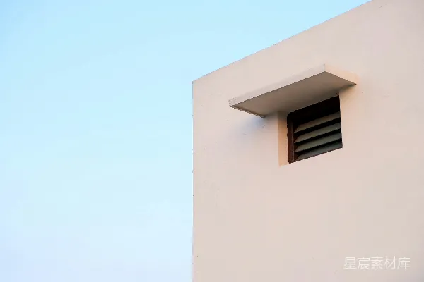 高清摄影 一座建筑边上的一扇小窗