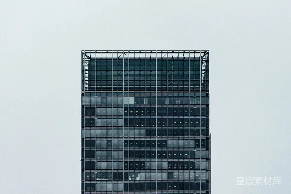 高清摄影 黑白相间的高层建筑