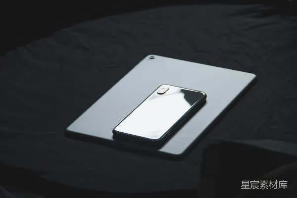 高清摄影 太空灰色的iPhone X平板电脑上