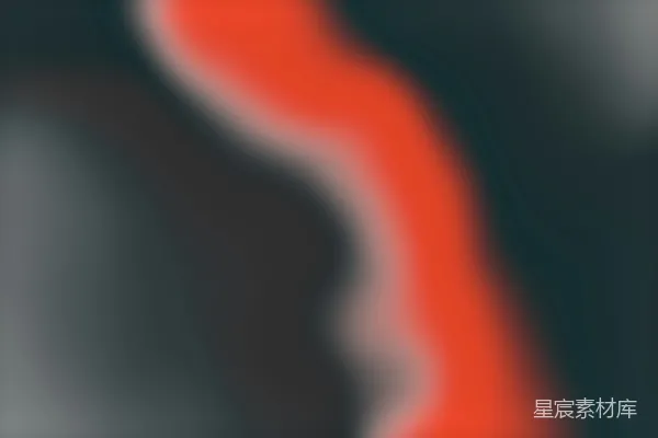 一幅模糊的红黑物体图像