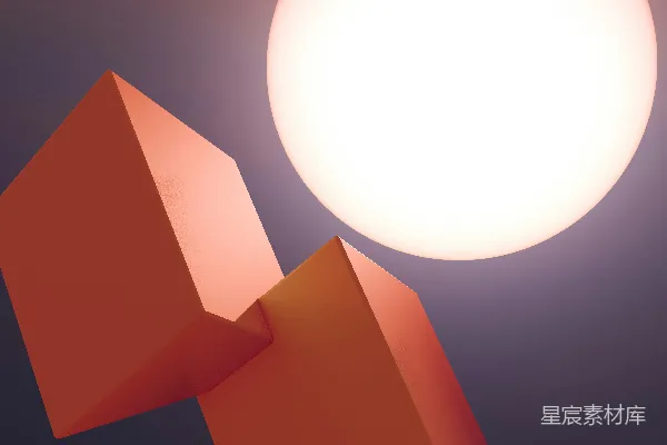 红物体上阳光明媚。