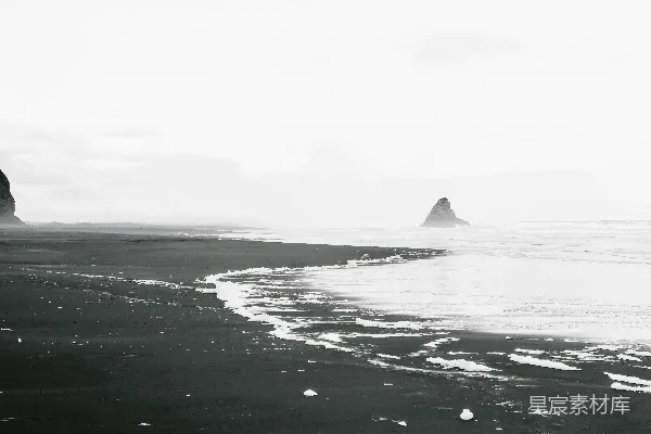 高清摄影 山脉附近的海岸线